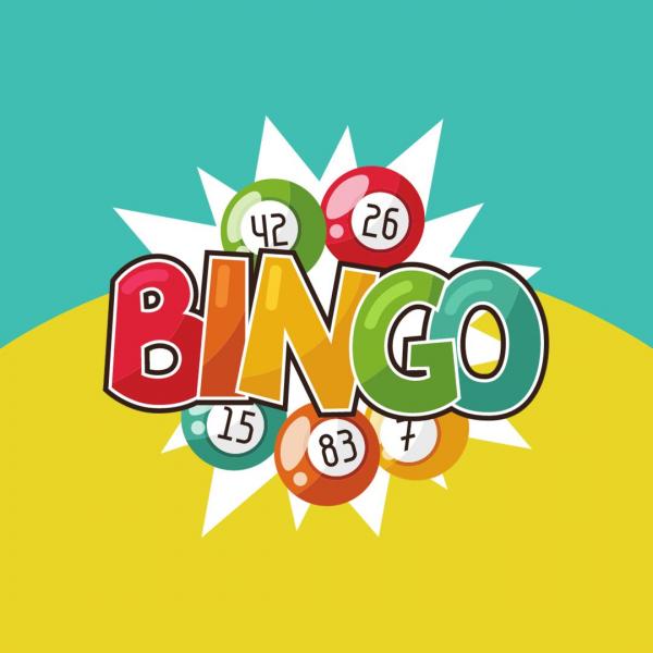 Image shows Bingo text with Bingo balls surrounding the word Bingo
