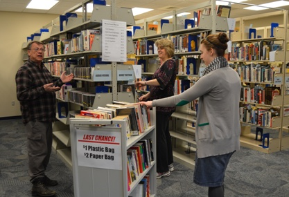 The full book sale room is located at Merrillville branch